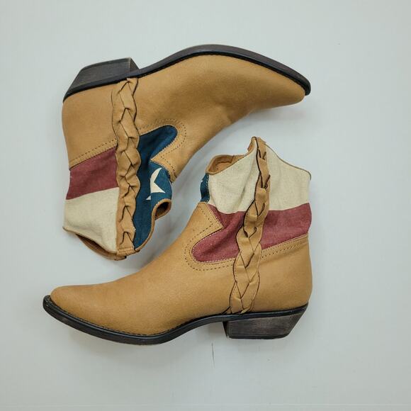 American Rag Cie Mason Texas Flag Patriotic Western Cowboy Boots Women's 8M - Picture 3 of 9